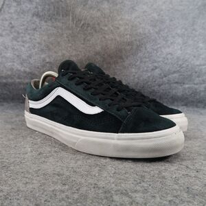 Vans Shoes Womens 9.5 Sneakers Old Skool Leather Low Lace Up Skate Mens 8 Black